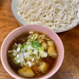 ゴマ香る♪茄子と豚肉のつけ麺